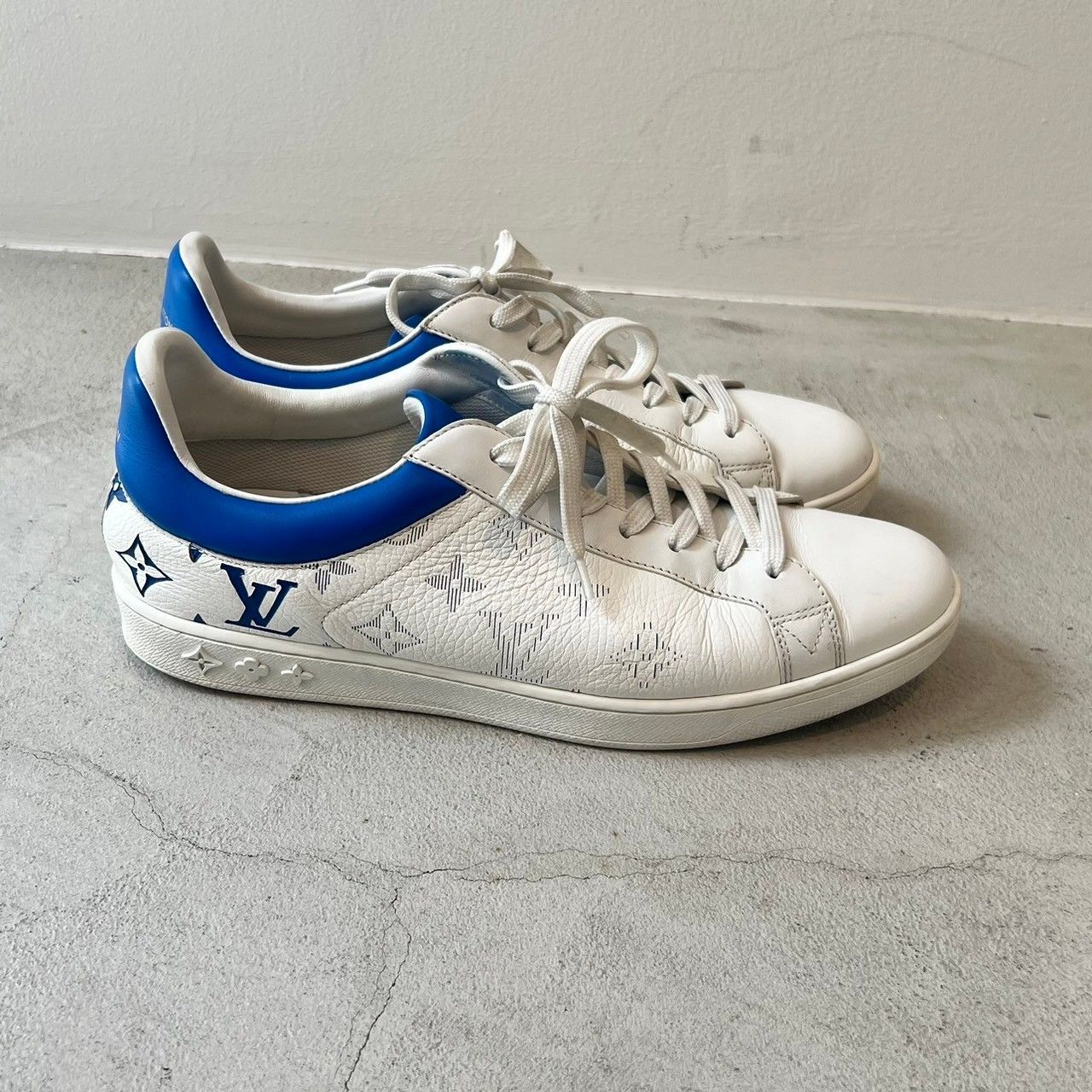 【希少/美品】 ルイヴィトンルクセンブルグ スニーカー モノグラム ブルー 6 LOUIS VUITTON - 美品□LOUIS VUITTON/ルイヴィトン