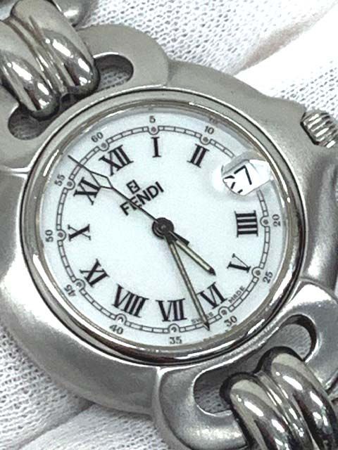 【新品電池】194 フェンディ レディース ラウンド デイト 人気 クォーツ FENDI - 【新品電池】194 フェンディ レディース ラウンド