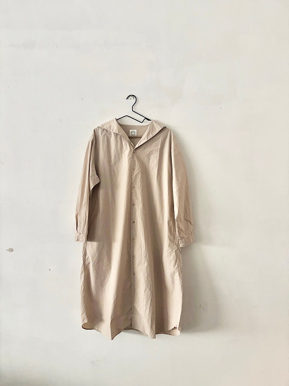 ORCIVAL コットン セーラーカラー ロングシャツドレス