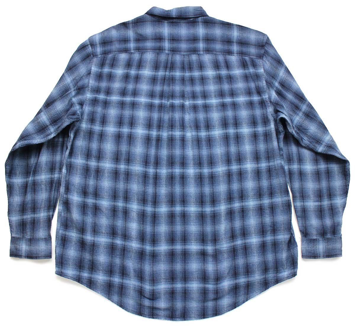 【ミニシャドウ！】ARROW シャドウチェック　ネルシャツ　チェックシャツ　青 ミニシャドウ！】ARROW シャドウチェックネルシャツチェックシャツ青