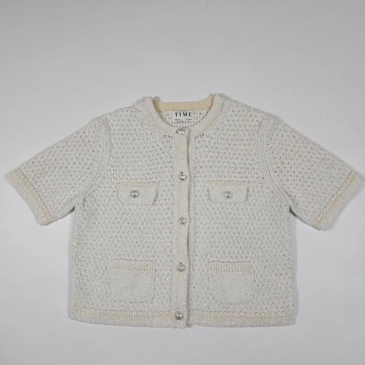 TIME タイム 半袖 ツイード ジャケット 90