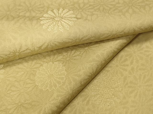 平和屋着物●上質な色無地 舞菊地紋 蒸栗色 正絹 CAAY4973ut