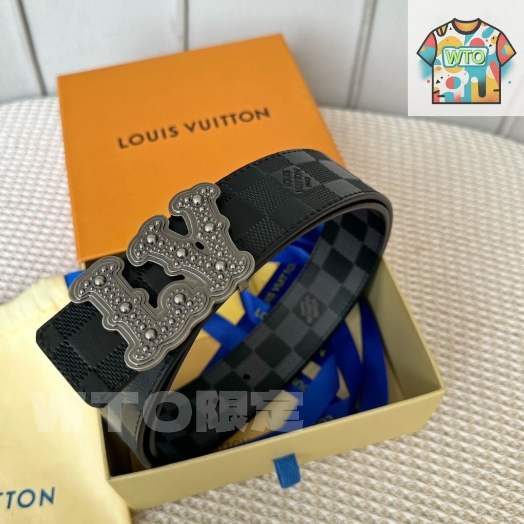 正規品LOUIS VUITTON ルイヴィトンベルト ベルト・LV サークル 20MM リバーシブル モノグラム｜ルイ