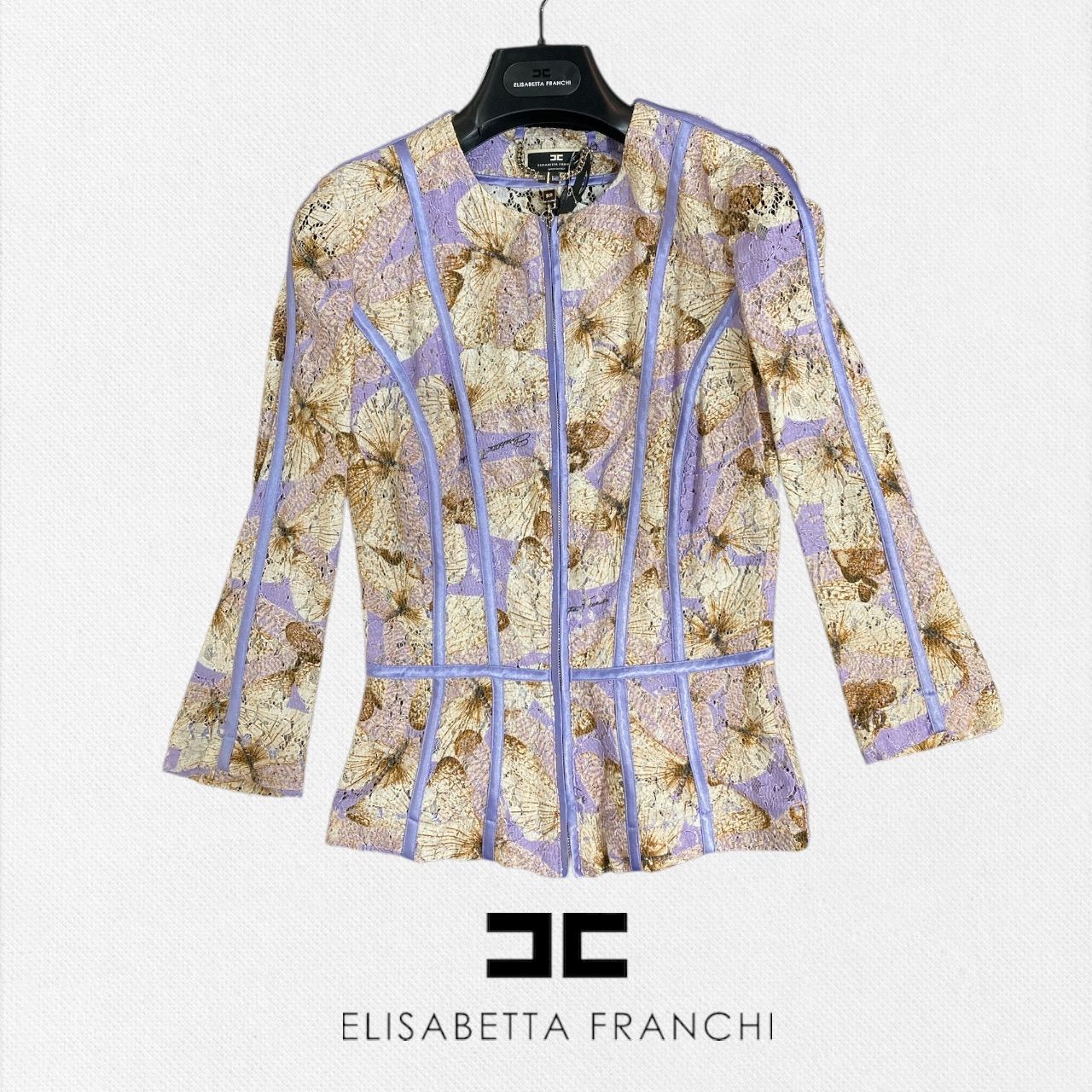 ELISABETTA FRANCHI エリザベッタフランキ 金ボタン ジャケット 新品エリザベッタフランキ ELISABETTA FRANCH ジャケット40サイズ