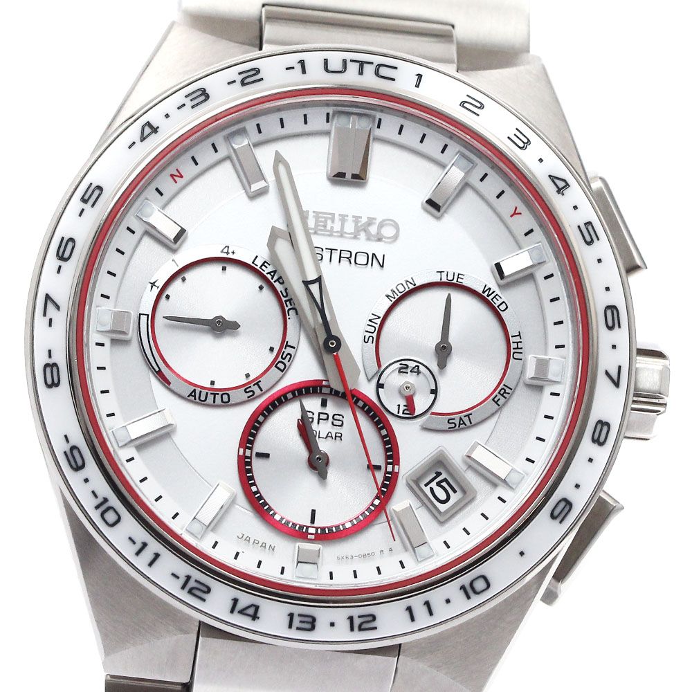 セイコー SEIKO SBXC133|5X53-0CB0 アストロン 国境なき医師団コラボ デイト クロノグラフ ソーラー電波 メンズ 箱 保証書付き_900244