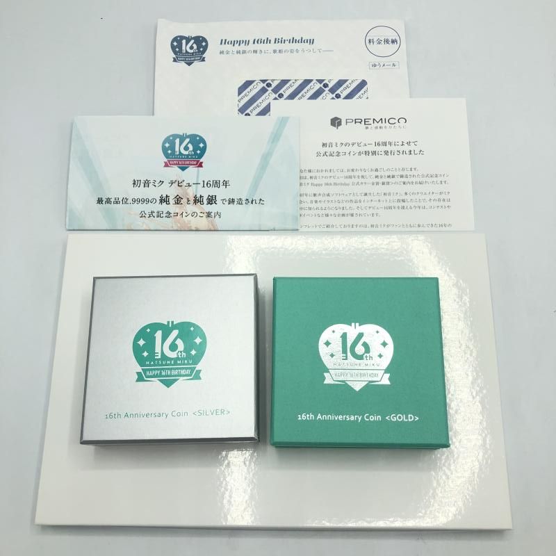 初音ミク Happy 16th Birthday 公式カラー金貨 初音ミク Happy 16th