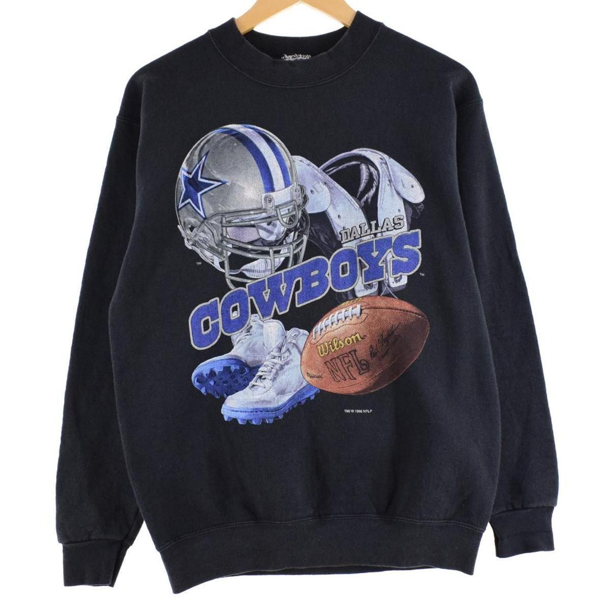 NFL公式新品未使用品 タグ付き 貴重 ダラス・カウボーイズ半袖 M（L）サイズ 90年代 USA製 7 LOGO NFL ダラス・カウボーイズ チームロゴ刺繍