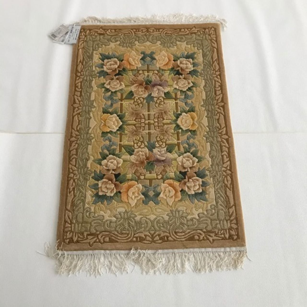 ランチュウ緞通120段 シルク 2x3