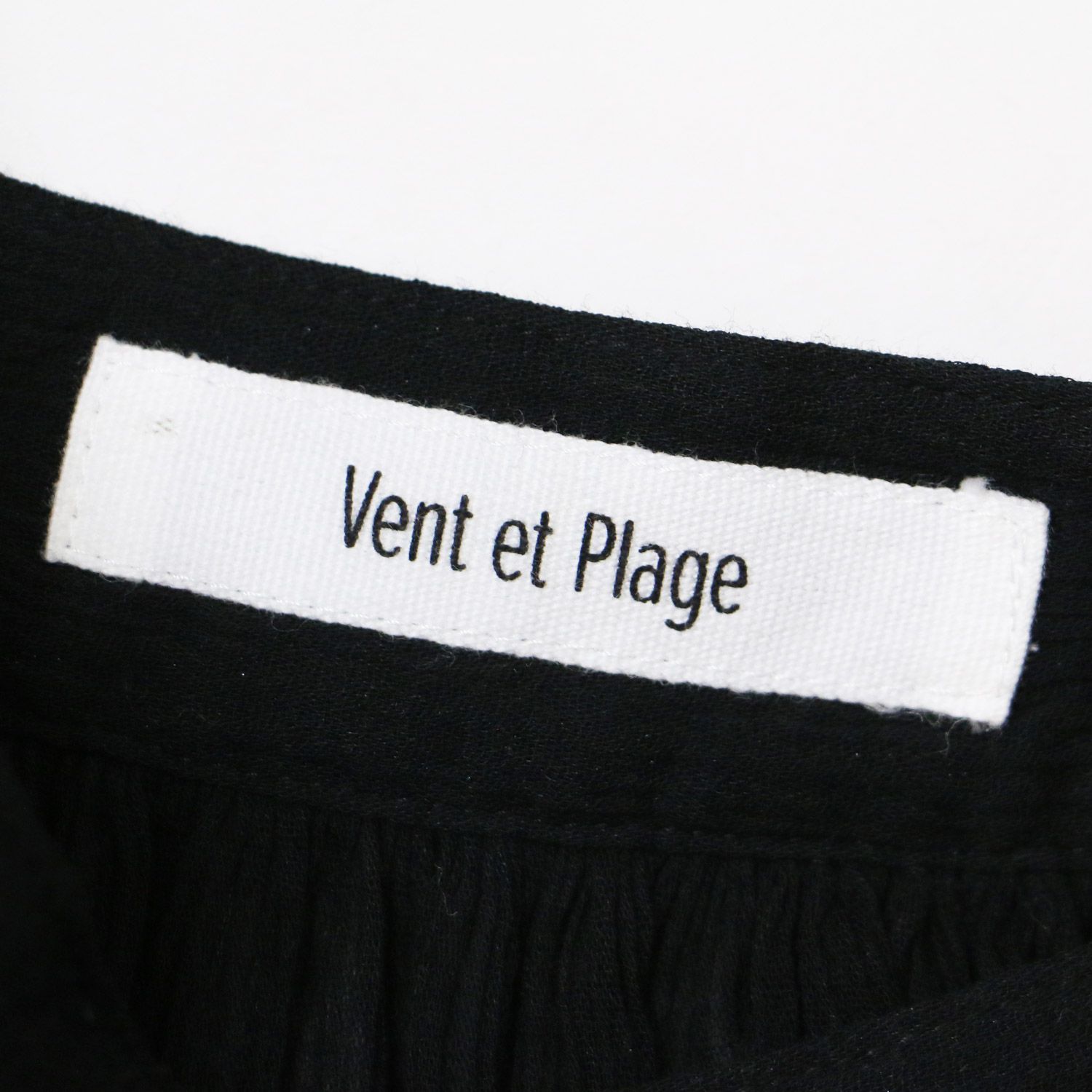 Plage プラージュ Vent ET Plage ワンピース シャツ ロング ブラック 黒 38(M) マキシ丈 フレア 長袖 シアー 羽織り きれいめ シンプル カジュアル 楽ちん 妊婦【レディース】