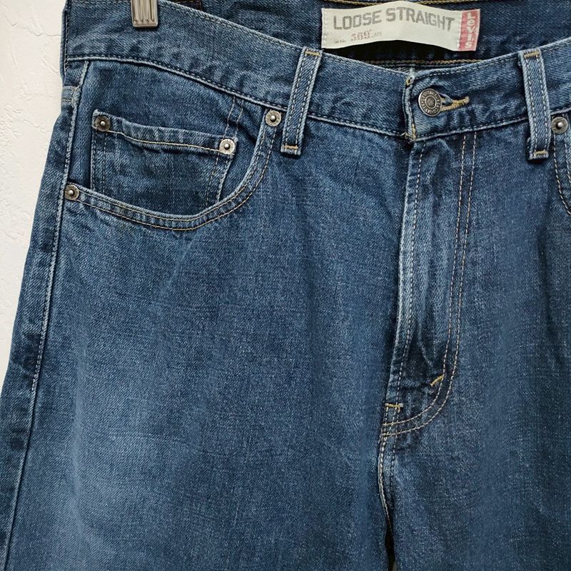 ゴールデンサイズ ブルー リーバイス 569 W34 L32 リーバイス 569 デニム パンツ Levi's ルーズストレート サイズ