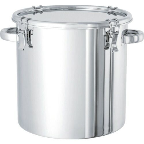 日東 ステンレスタンク キャッチクリップ式密閉タンク フタ付 ２５Ｌ