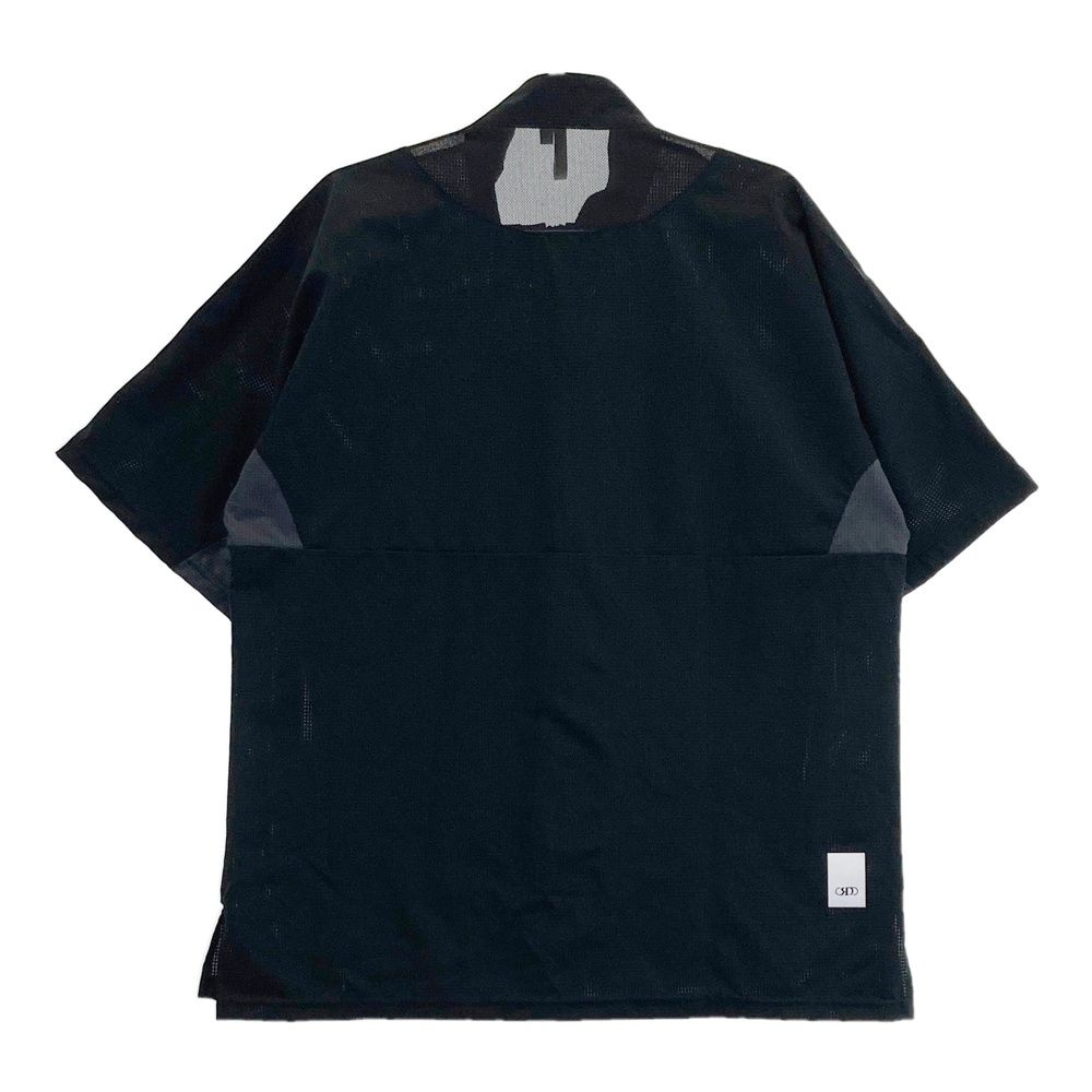 サイズ：3 ROCK DUDE ロックデュード  ハーフジップ 半袖Tシャツ  ブラック系 [240101477075] ゴルフウェア メンズ ストスト サイズ：3 ROCK DUDE ロックデュード ハーフジップ 半袖Tシャツ