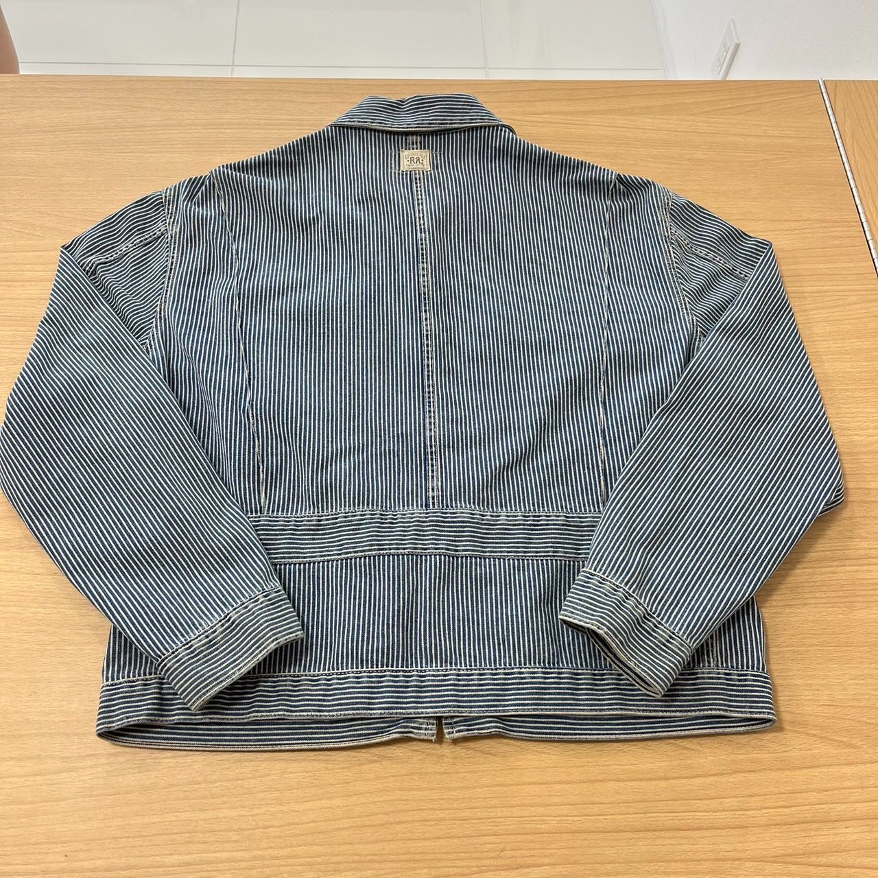 RRL 90年代 三ツ星タグ ヒッコリーストライプ ジップブルゾン L RRL 90年代 三ツ星タグ ヒッコリーストライプ ジップブルゾン L