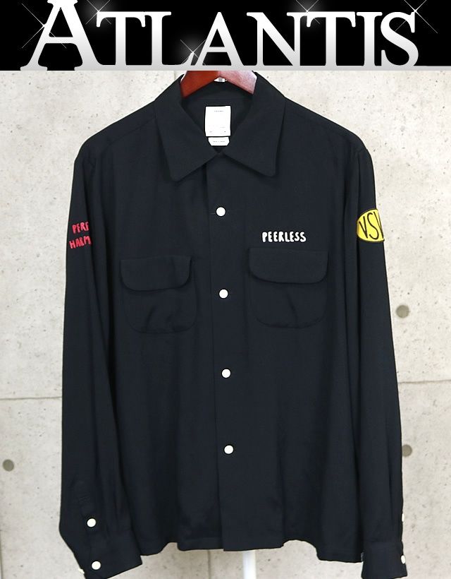 VISVIM 銀座店 ビズビム KEESEY G.S.SHIRT シャツ 長袖 メンズ size 4 黒 100901