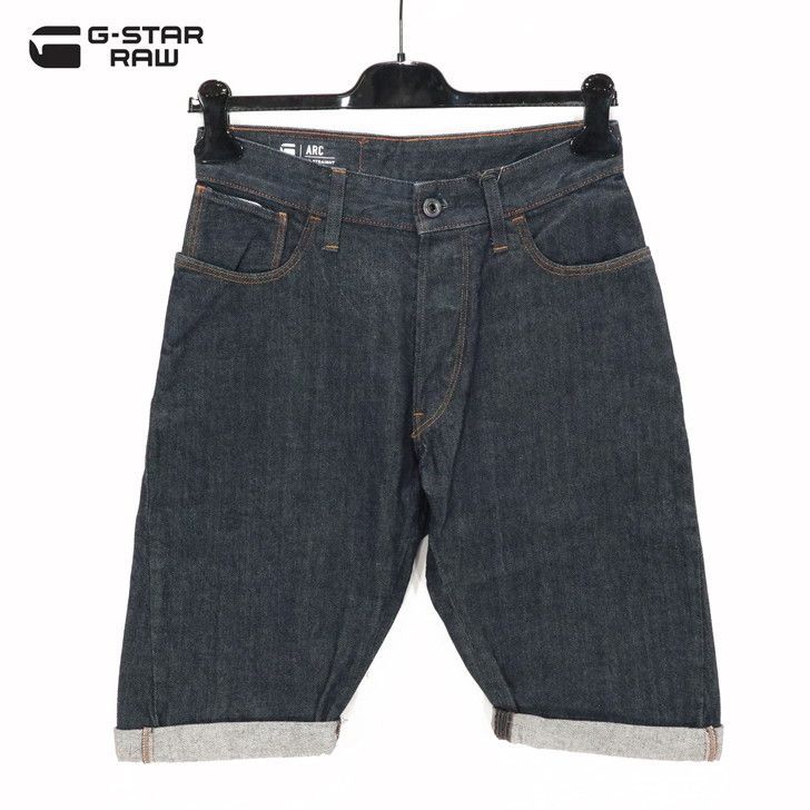 65％オフ 新品 正規品 ジースターロゥ G-Star RAW ハーフパンツ 27 32 メンズ XSサイズ Lサイズインディゴブルー コットン100% 薄手 ショートパンツ ARC 3D 1/2 STRAIGHT SHORTS D10059-8973-082