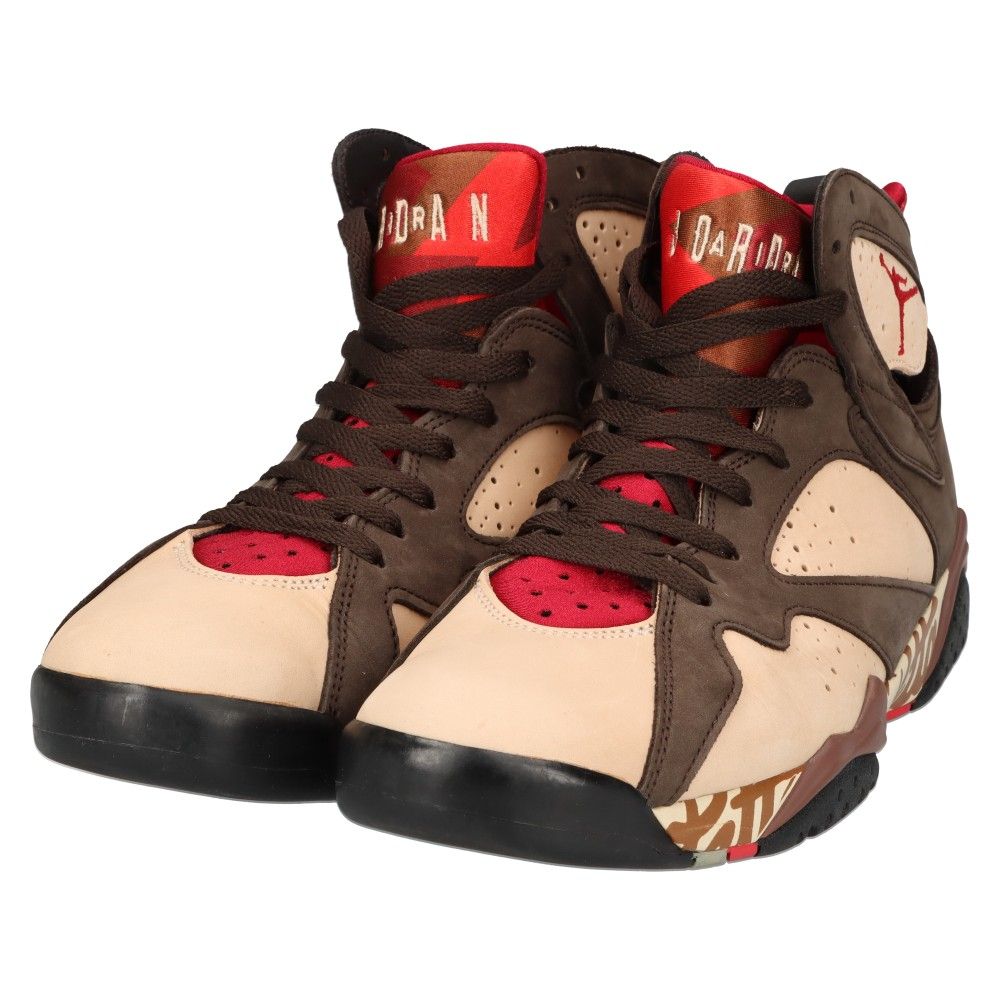 NIKE (ナイキ) AIR JORDAN7 RETRO PATTA エアジョーダン7 レトロ パタ ハイカットスニーカー ベージュ/ブラウン  US10/28cm AT3375-200 - メルカリ