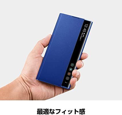 Note10+ Clear View Coverシルバー [純正 ] EF-ZN975CSEGJP 色
