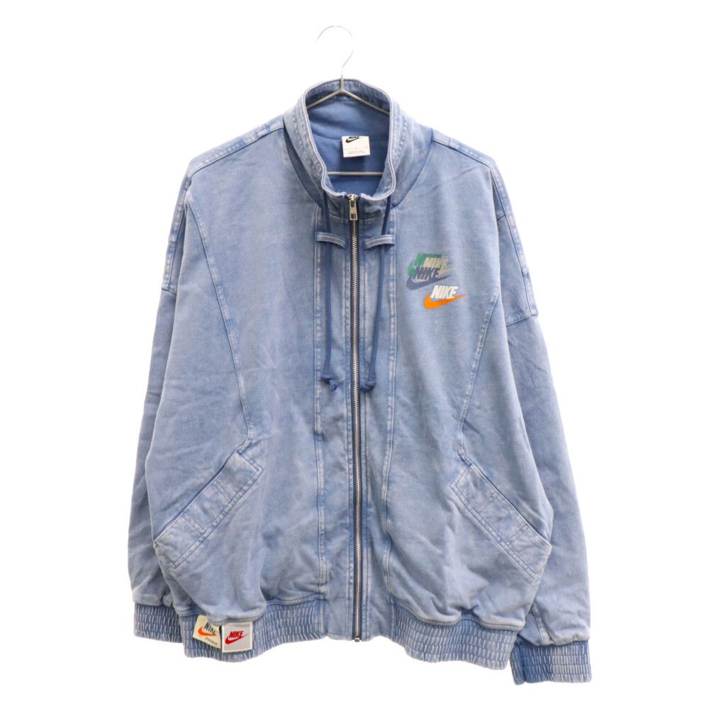 NIKE (ナイキ) ウォッシュドデニム ジップアップ トラックジャケット 