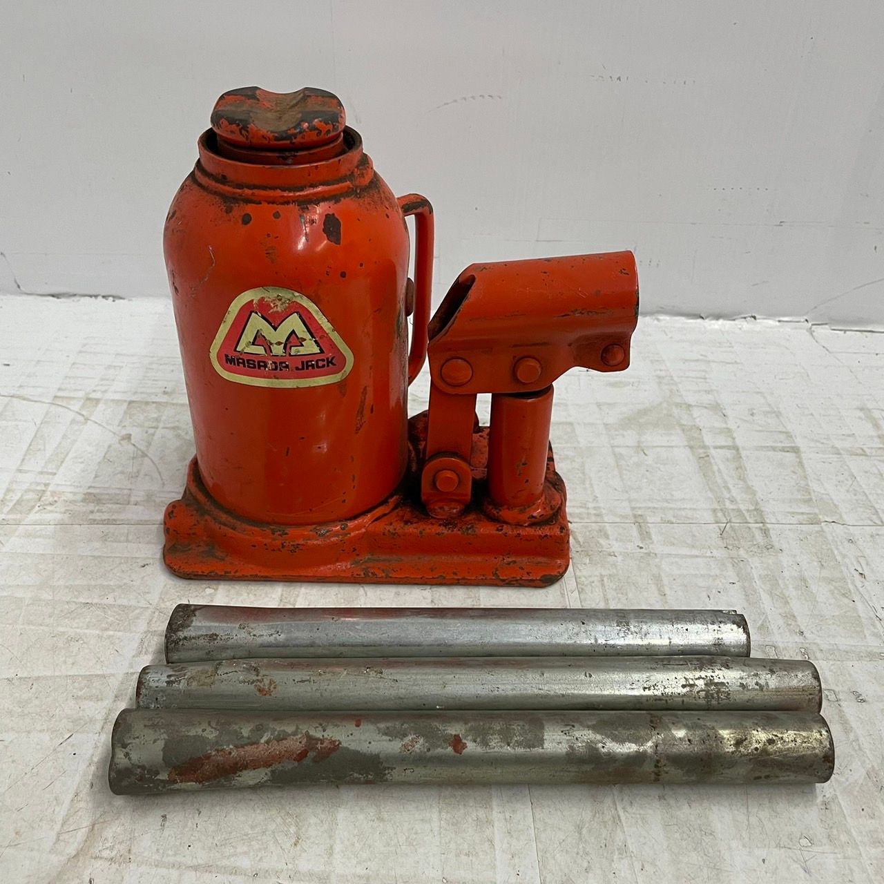 マサダ　二段式油圧ジャッキ（超低床式） MASADA マサダ 二段式油圧ジャッキ（超低床式） 10t用 HFD-10SK-2