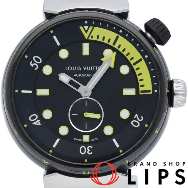 ルイ ヴィトン LOUIS VUITTON QA122Z ブラック メンズ 腕時計