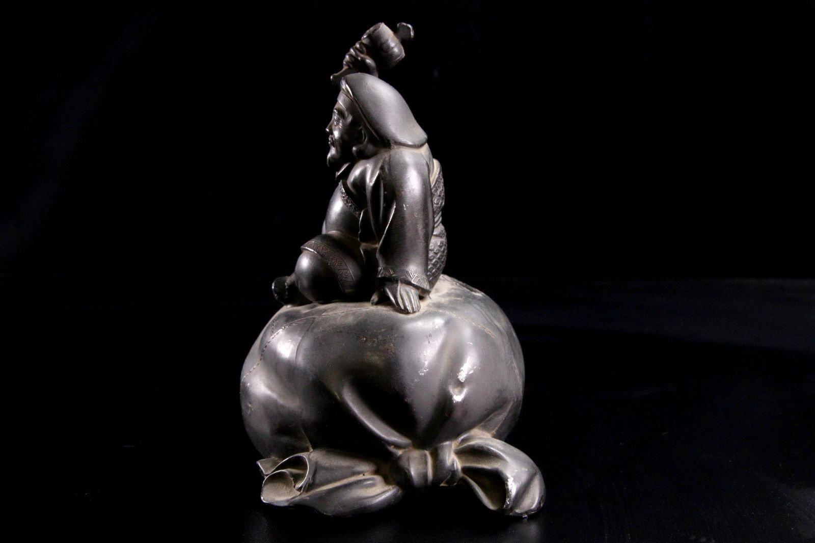 置物　大黒天　骨董品 楽天市場】骨董○備前焼大黒天置物○七福神 | 明治時代頃-19世紀頃