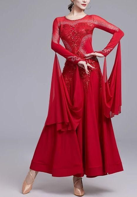 社交ダンスドレス スタンダードドレス デモ用 ルンバ オーダーメイド