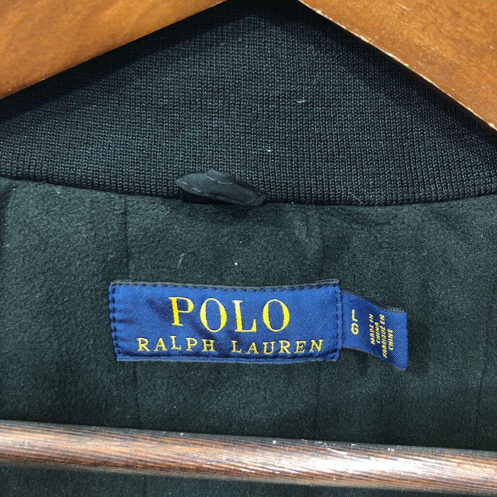 Polo by Ralph Lauren ポロ ラルフローレン スイングトップ ブラック (メンズ L) 中古 古着 Q9399