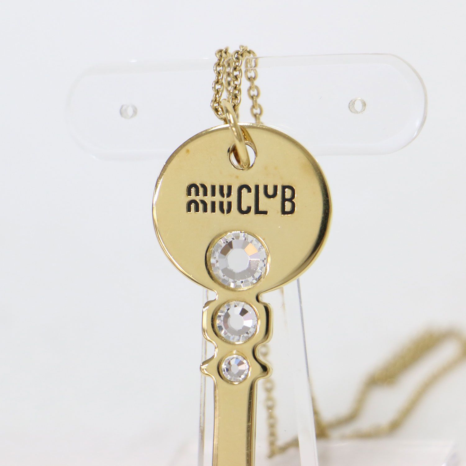 MIUMIU ミュウミュウ キーモチーフ メタル ネックレス