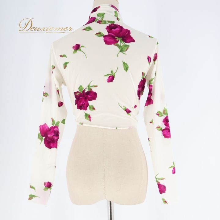 フラメンコ用 花柄長袖トップス M109193035ヴィンテージ 通販