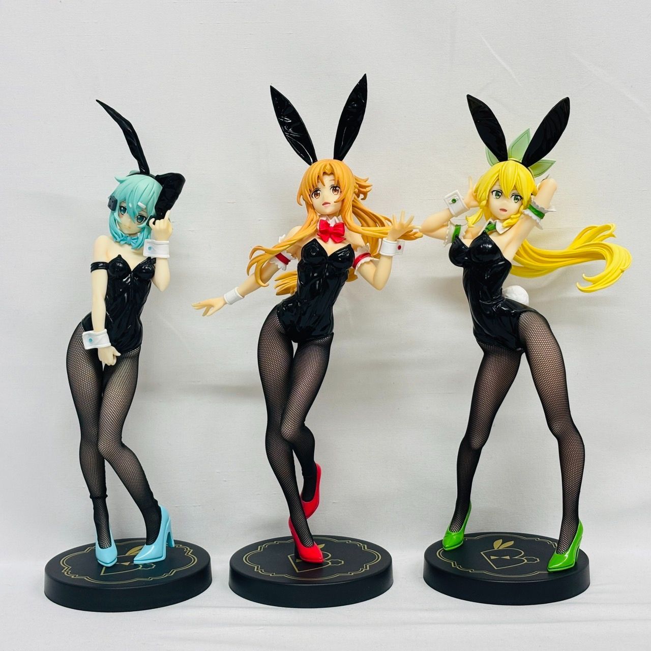 BicuteBunnieFigureアスナシノンリーファ　黒　バニーフィギュア ソードアート オンライン Bicute バニー フィギュア SAO アスナ