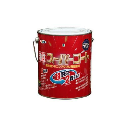 まとめ買い アサヒペン 油性スーパーコート 1.6L アトランティックブルー 3缶セット