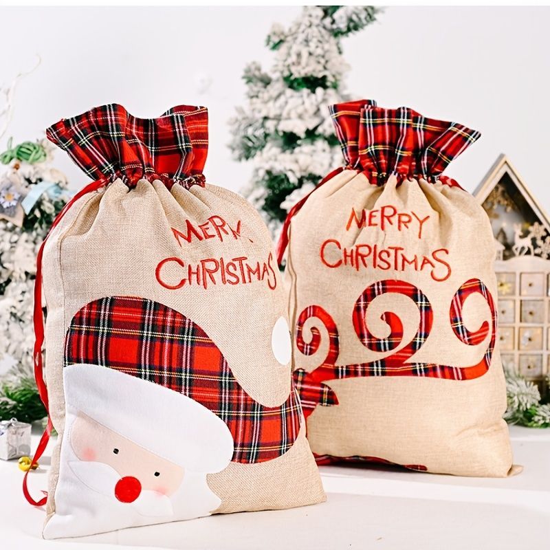 サンタ袋バッグ、38.1*54.86 Cm 再利用可能なクリスマスプレゼント収納