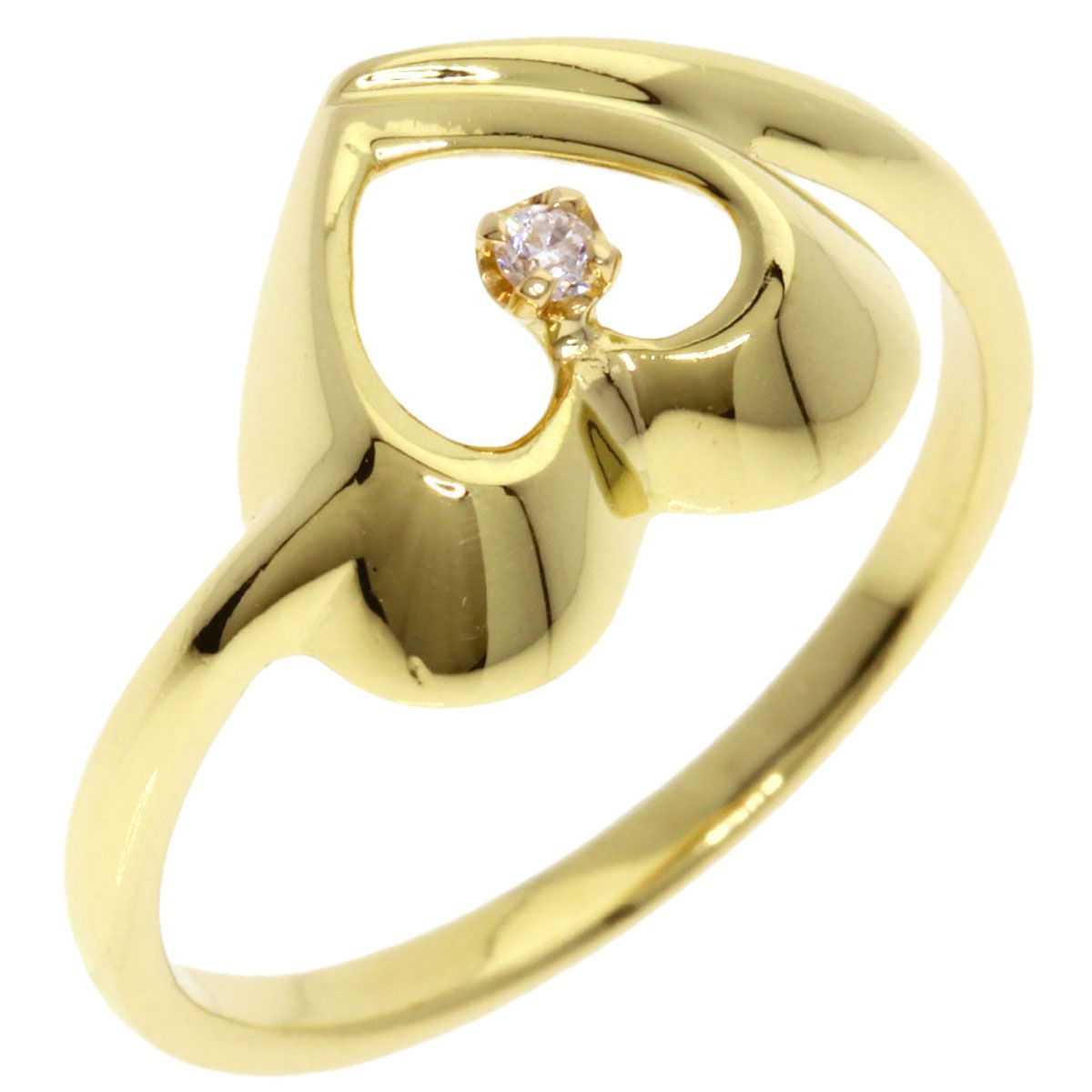 TIFFANY&Co. ティファニー オープンハートダイヤリング Pt950 