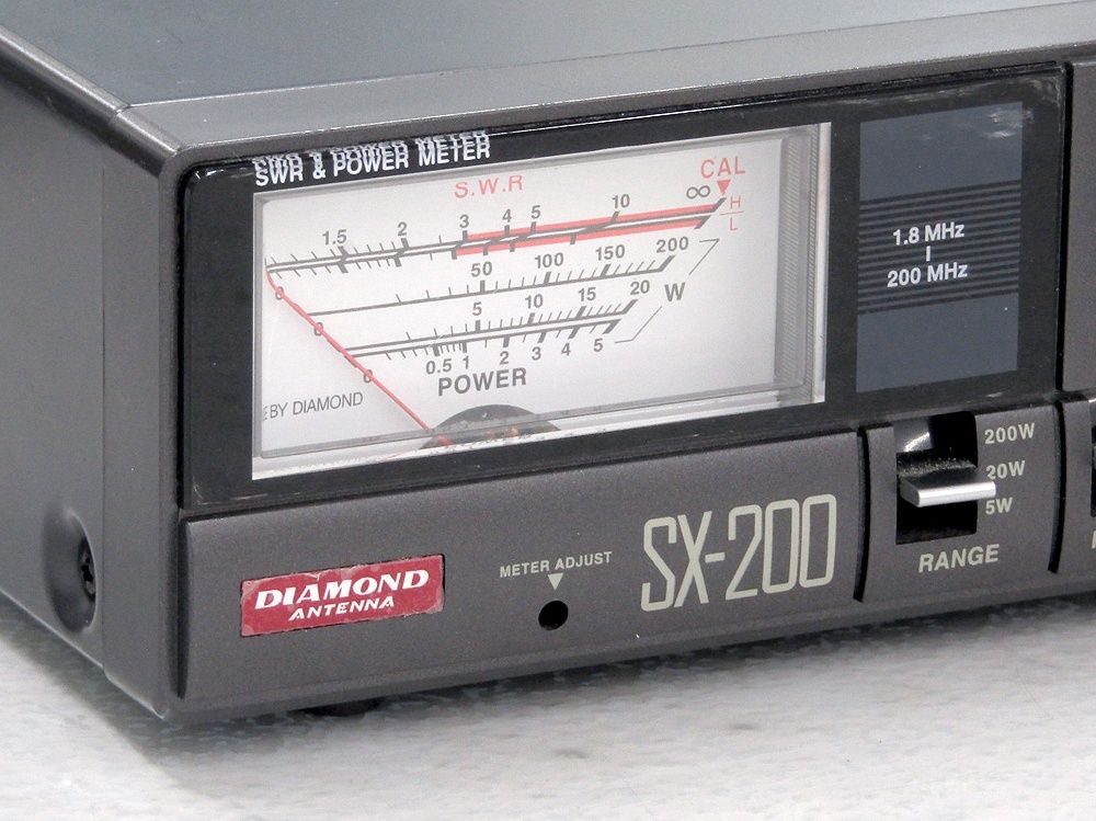 第一電波工業 ダイヤモンドアンテナ SX-200 1.8～200MHz 通過形SWR