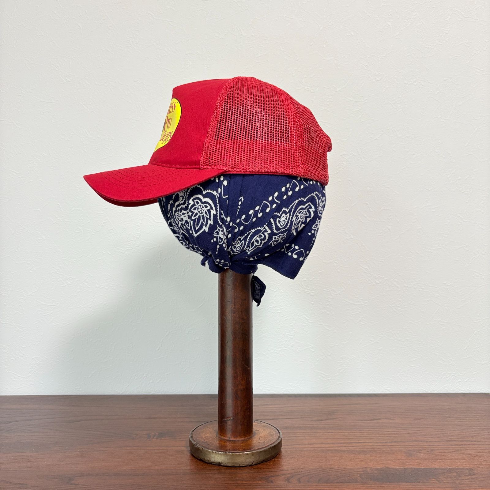 Bass Pro Shops トラッカーキャップ 2色セット Bass Pro Shops メッシュトラッカーハット ブラック メンズ