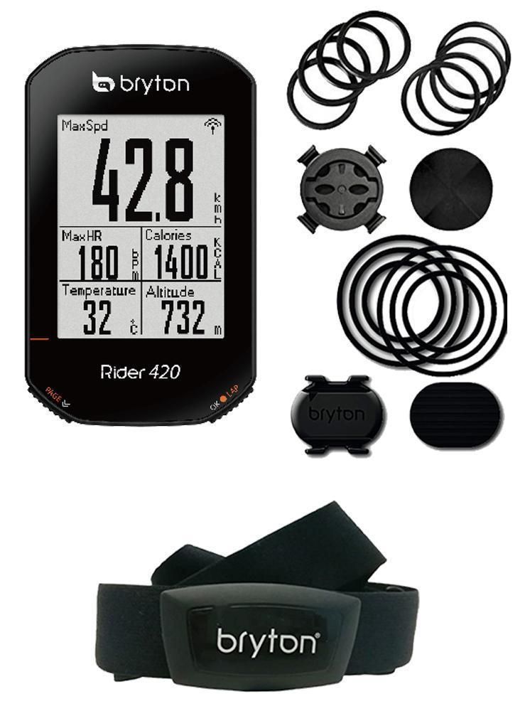 【未使用】ブライトンRider 420T GPSサイクルコンピューターセット ブライトン ライダー420T（日本語対応）GPS サイクル コンピューター