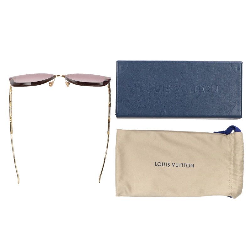 ルイヴィトン Z2430U LV ジュエル・キャットアイ メタルテンプル  