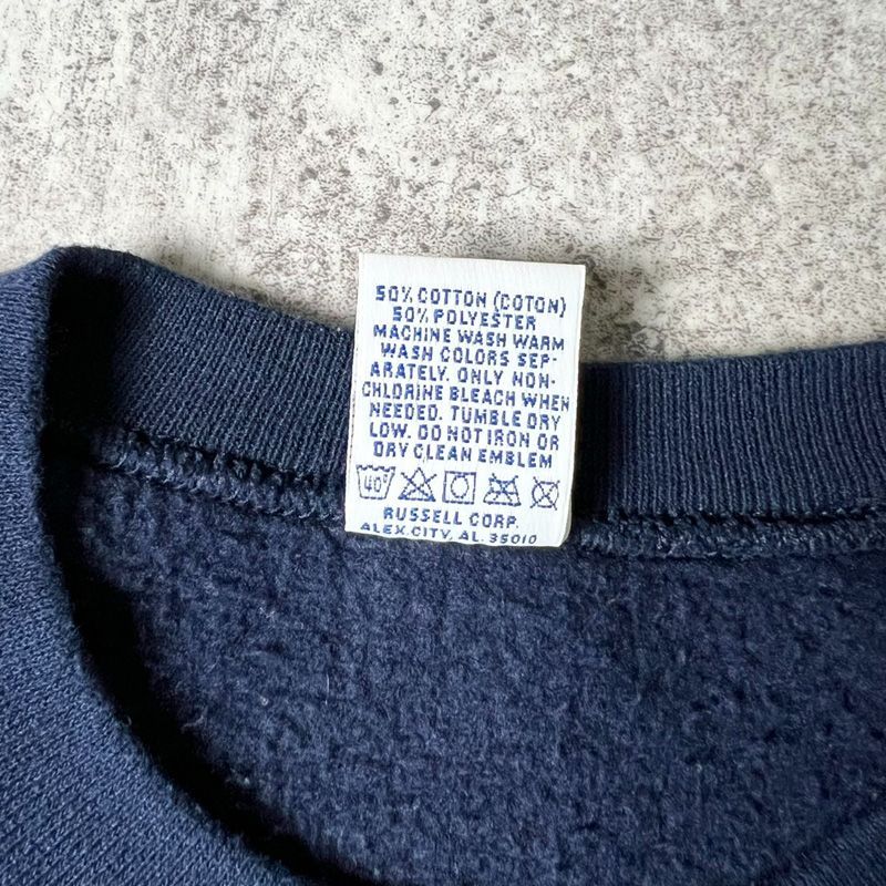 90s USA製 RUSSELL ATHLETIC スウェット 希少プリント USA製 90s RUSSELL ATHLETIC Print Sweatshirt . (Size：XL
