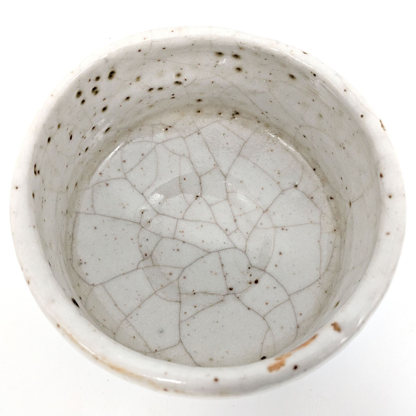 茶道具 矢田正炎作 白天目茶碗 共箱 C 6673