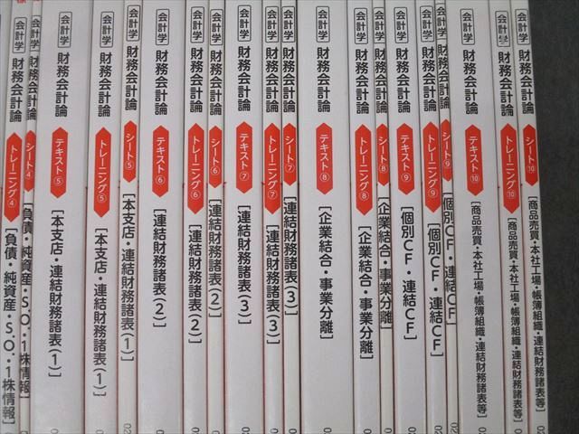 TAC CPA 公認会計士試験 財務会計論 過去問題集1～4/テキスト
