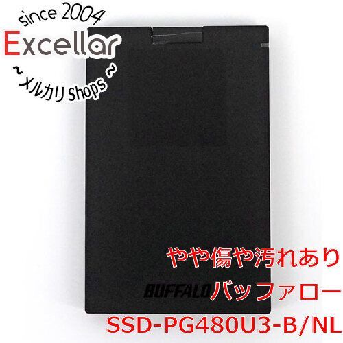 [bn:13] BUFFALO　外付けSSD　SSD-PG480U3-B/NL　480GB　ブラック　500～1000時間以内 元箱あり