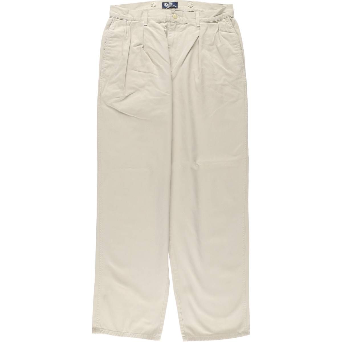 古着 90年代 ラルフローレン Ralph Lauren POLO by Ralph Lauren ツータック チノパンツ メンズw32相当 ヴィンテージ|eaa567675