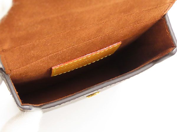 ルイヴィトン　ボックス フォンケース　モノグラム　レザー　茶色　M68523 ヴィトン モノグラム ボックスフォンケース M68523 ブラウン