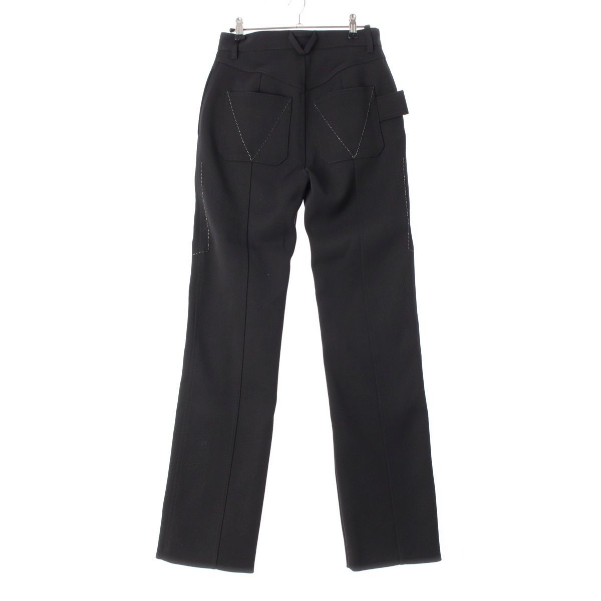 ボッテガヴェネタ ウール ジップディテール パンツ ボトムス 681895 ブラック 36