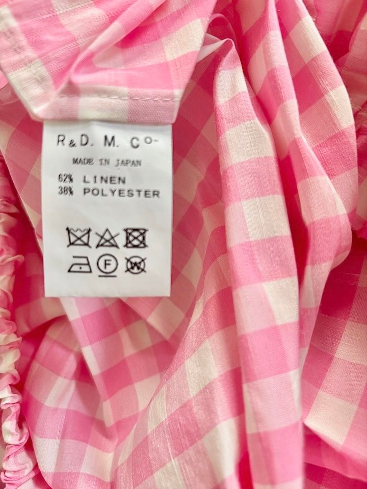 【美品】オールドマンズテーラー　リラックスギンガムチェック　イージーパンツ 美品】オールドマンズテーラー リラックスギンガムチェック イージー