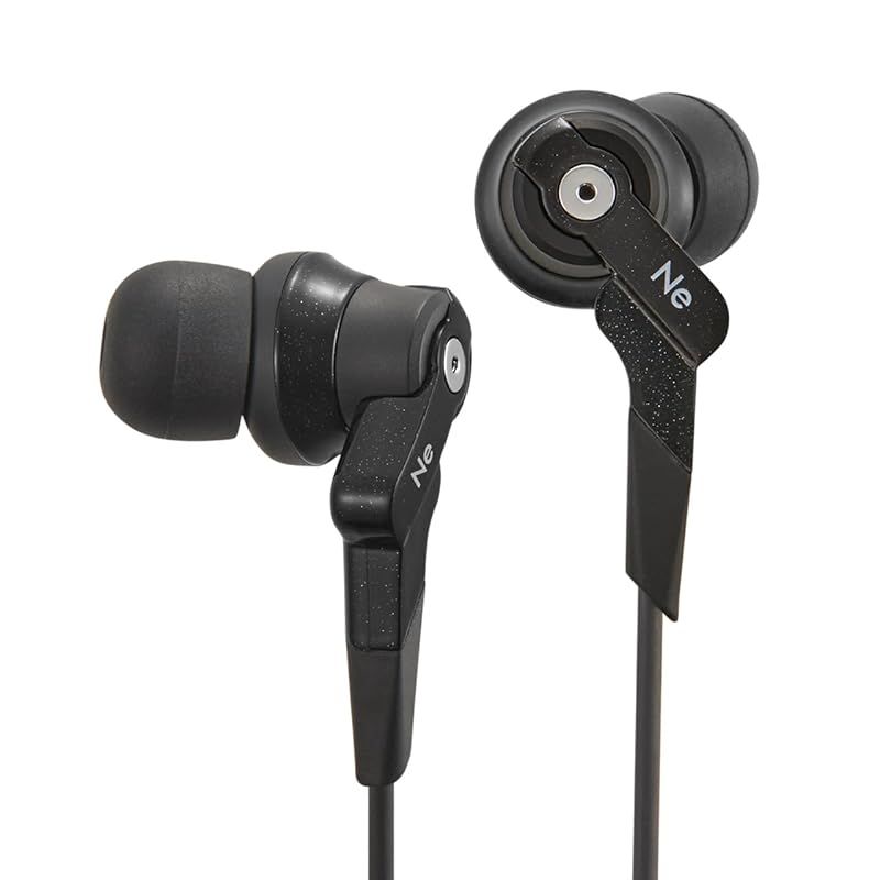 ラディウス radius HP-NHR11 ハイレゾ対応イヤホン Ne new ear 重低音モデル VOLTシリーズ スタンダードモデル High-MFD構造ドライバー搭載 有線 カナル型 HP-NHR11K 1.単品 ブラック
