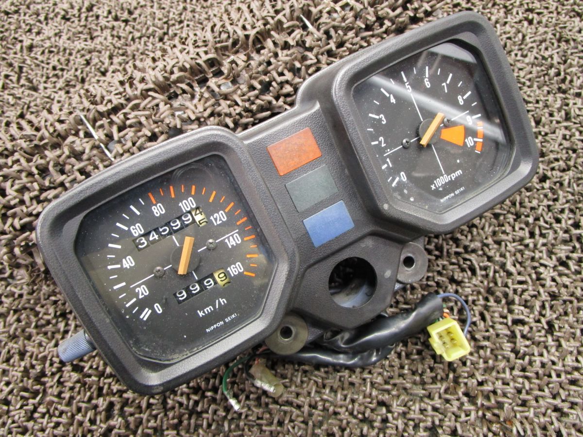 CB250RS メーター スピード タコ V129 インジケーターランプ！MC02 ホンダ 【 MC02E 】 キャブ車 動画有