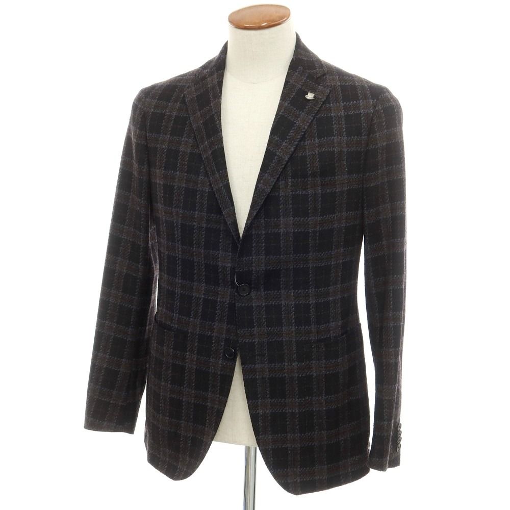 別注TAGLIATORE ダークブラウンテーラードジャケット46