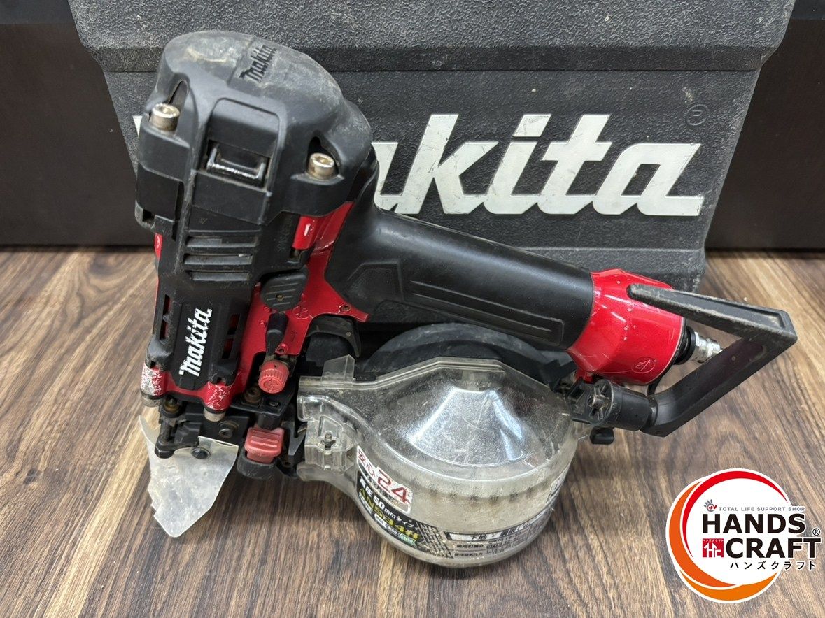 ♭ 品 makita マキタ 50mm高圧エア釘打機 AN534H 赤 熊本けやき通り店