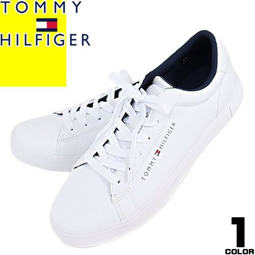 トミーヒルフィガー TOMMY HILFIGER スニーカー メンズ シューズ 靴 ローカット カジュアル ブランド おしゃれ 大きいサイズ 白  ホワイト RIBBY - メルカリ